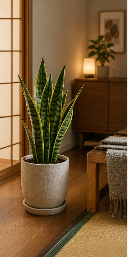 Indoor temperature distribution and plant placement diagram for Japan winter