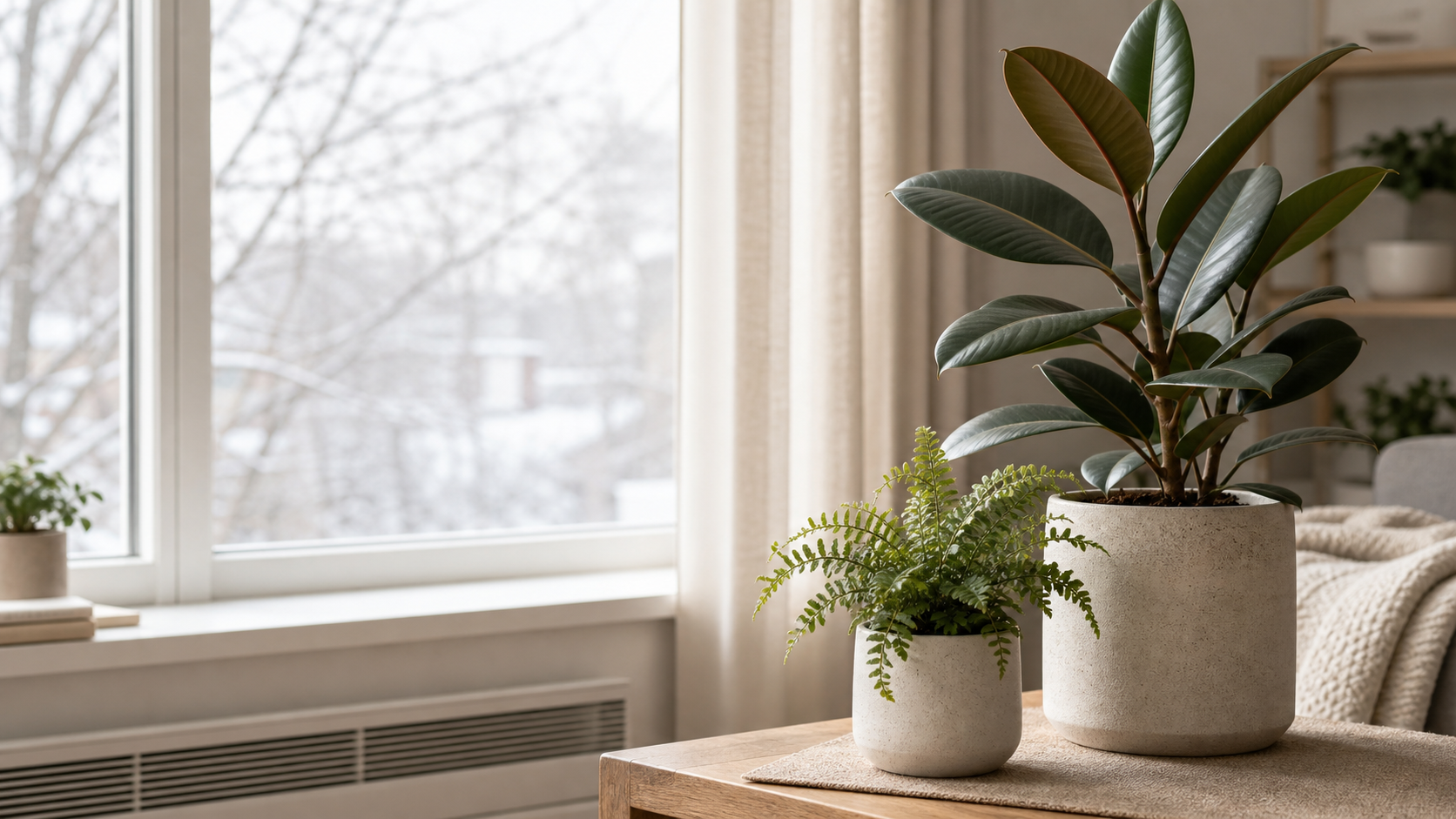 Illustration for the Cold Windows in Winter care guide