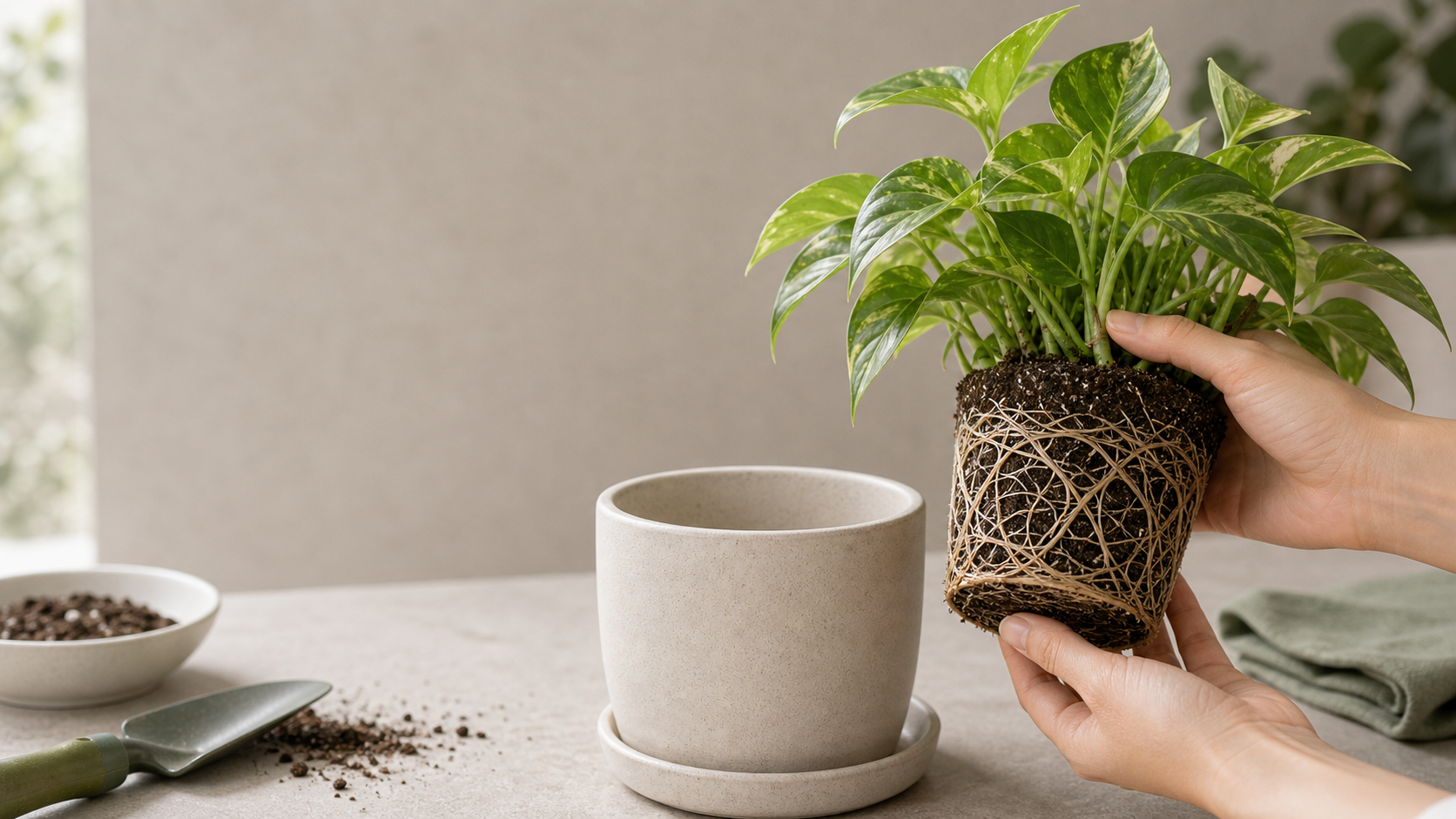 Illustration for the Does a Rootbound Plant Always Need Repotting? care guide